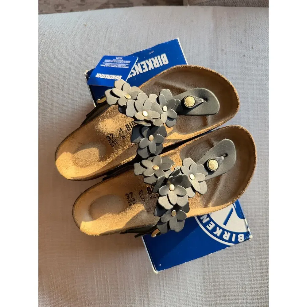 [NWT] Birkenstock Gizeh Flowers Sandals Size 37/6.5/7